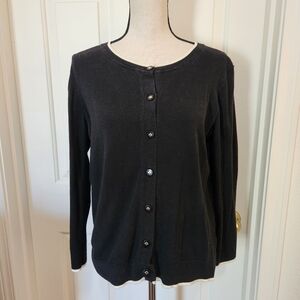 Kate Spade Black Cardigan | XL